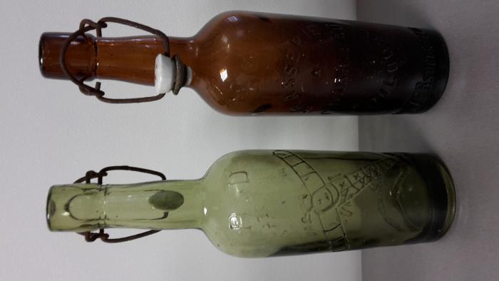 Paire de bouteilles Bière Darribau Toulouse, 1910