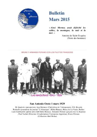 Bulletin information Mémoire Mermoz mars 2015