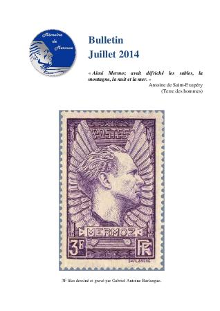 Bulletin information Mémoire de Mermoz juillet-août 2014