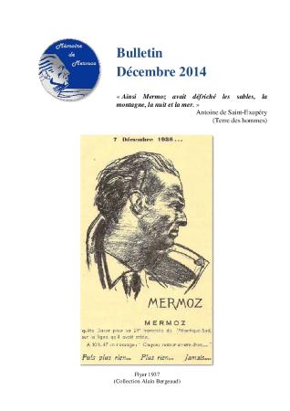 Bulletin information Mémoire de Mermoz décembre 2014