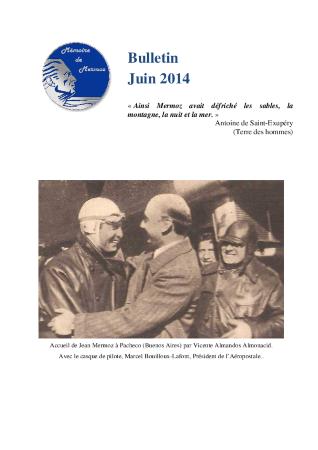 Bulletin information Mémoire de Mermoz juin 2014