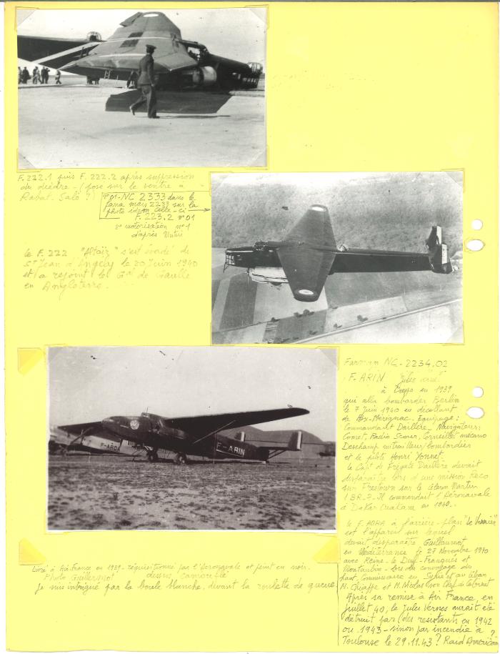 Appareils Farman F.222 et NC.223.4 (16 S CRDA 3-37)