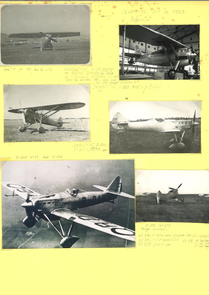 Chasseurs Dewoitine D.1, D. 27, D.560, D.500 et D.510
