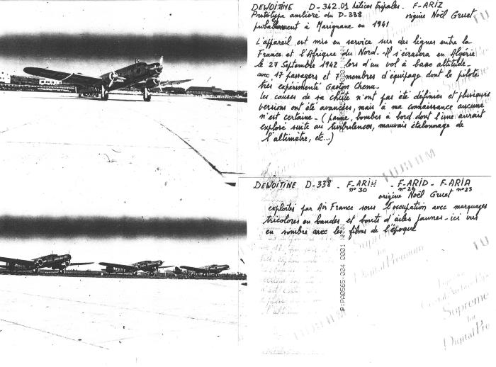 Trimoteurs Dewoitine D.342 et D.338 (16 S CRDA 3-7)