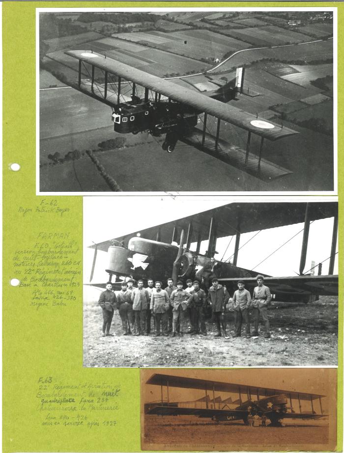 Appareils Farman F.62, F.60 et F.63 (16 S CRDA 3-33)