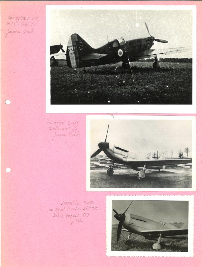 Chasseurs Dewoitine D.520, D.551 et D.550 (16 S CRDA 3-21)