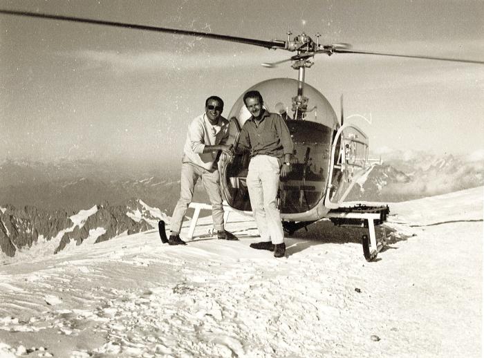 Sue le Mont Blanc 23/08/1962